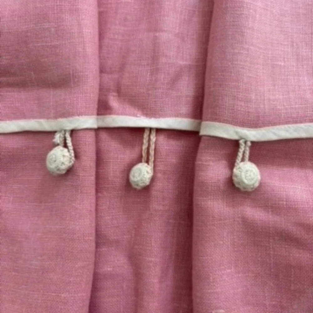 Vintage Linen Button Folding Lingerie/Laundry Travel /storage Bag